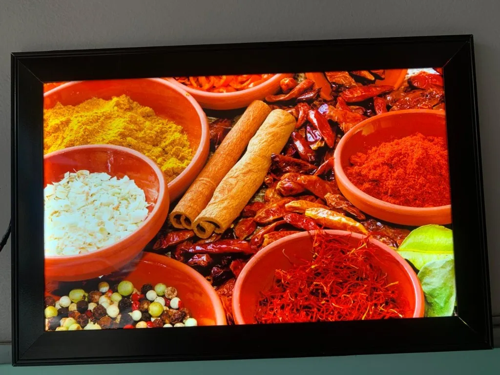 Spice Display Board, Clip-On LED Frames installed in Pune